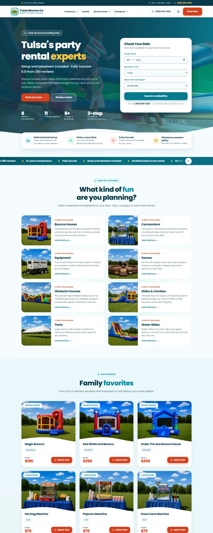 Splash design, home page